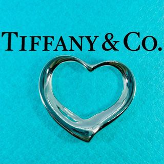 ティファニー(Tiffany & Co.)の美品 ティファニー オープンハート ラージ ネックレストップ シルバー ★618(ネックレス)