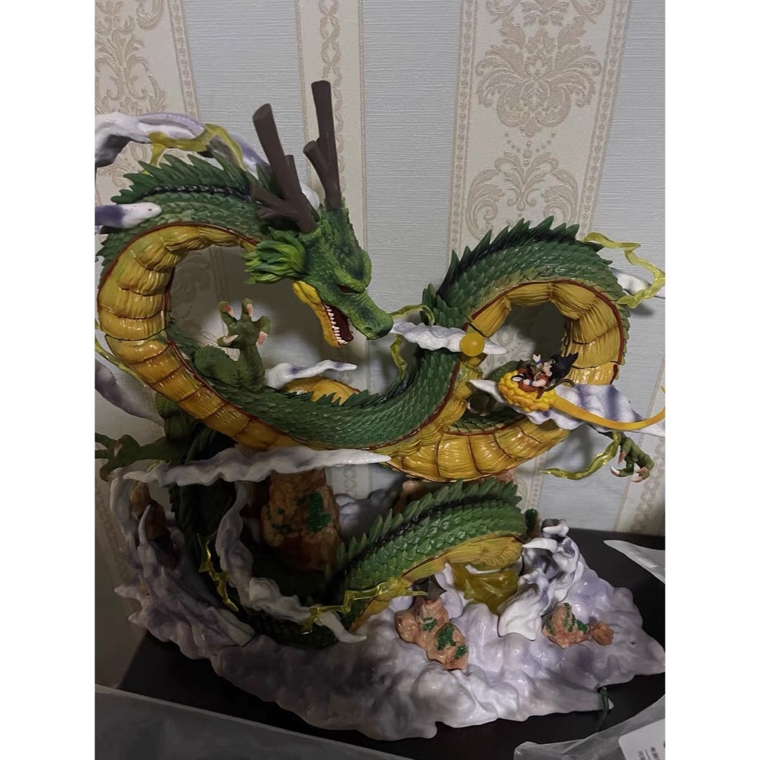 発光可能】緑色神龍 ドラゴンボール フィギュア PVC