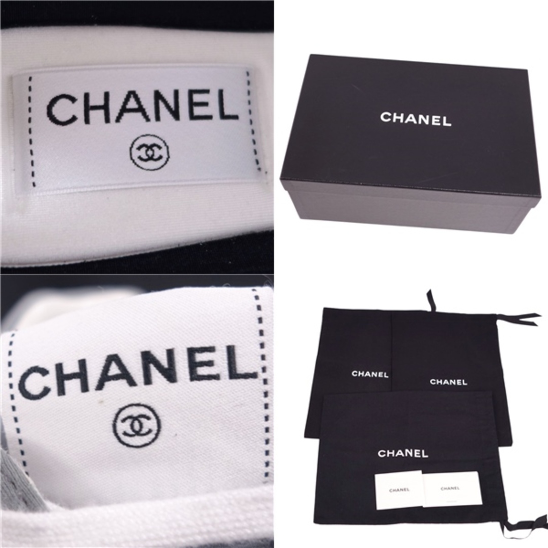 CHANEL(シャネル)の美品 シャネル CHANEL スニーカー 23SS G40184 スウェードレザー ファブリック シューズ 靴 レディース イタリア製 35 グレー レディースの靴/シューズ(スニーカー)の商品写真