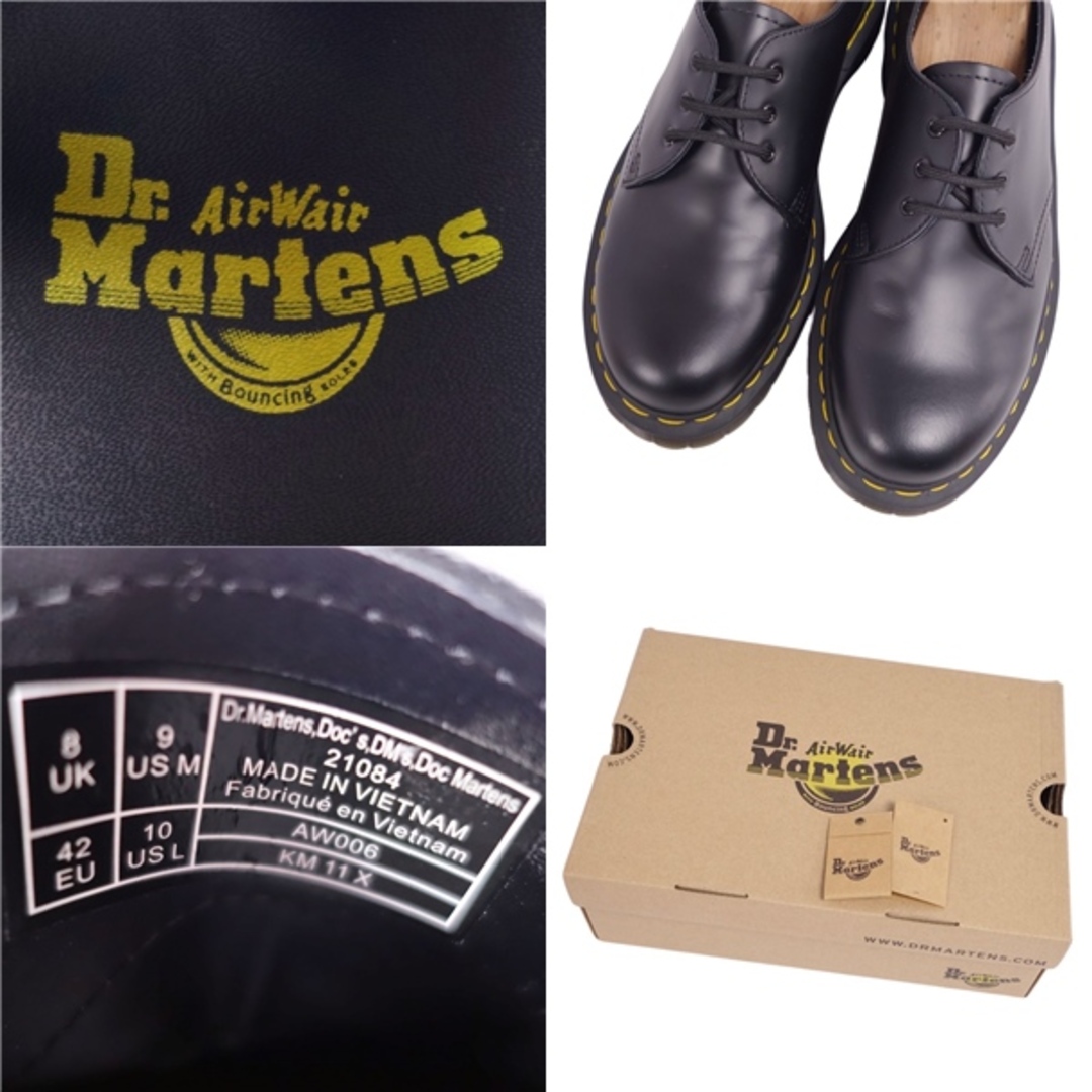 Dr.Martens(ドクターマーチン)の美品 ドクターマーチン Dr.Martens レザーシューズ 21084 3ボール カーフレザー 革靴 メンズ UK8(27cm相当) ブラック メンズの靴/シューズ(ドレス/ビジネス)の商品写真