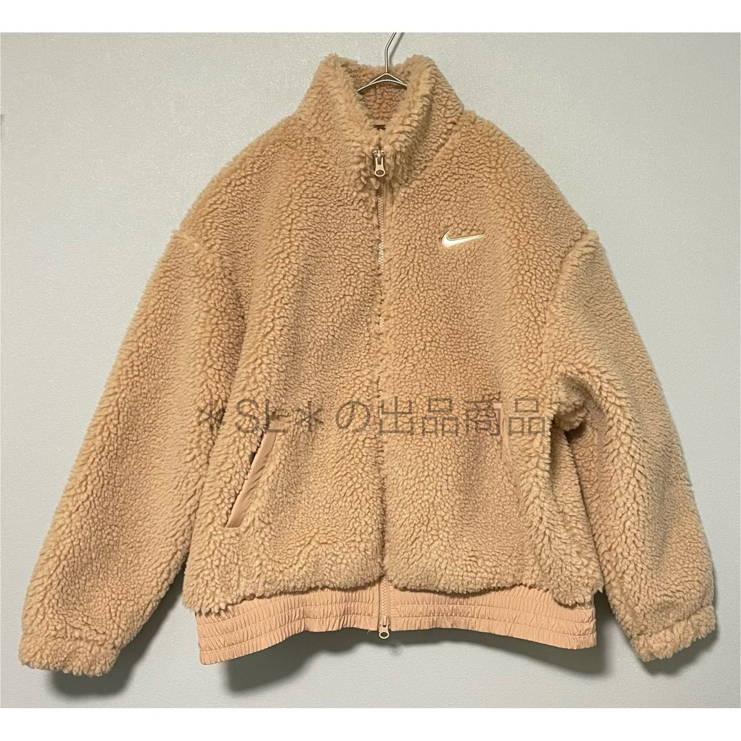 NIKE(ナイキ)のXL 新品 NIKE ナイキ ウィメンズ ボアジャケット シェルパ プラッシュ レディースのジャケット/アウター(ブルゾン)の商品写真