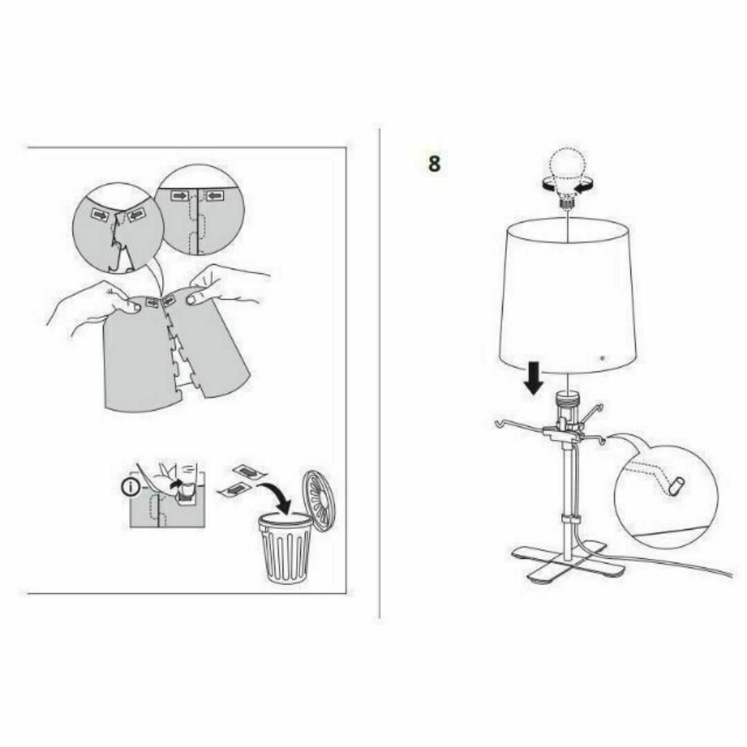 IKEA(イケア)のイケア　ＩＫＥＡ　バルラスト　フロアランプ　新品・送料込　高さ31㎝ 2個 インテリア/住まい/日用品のライト/照明/LED(テーブルスタンド)の商品写真