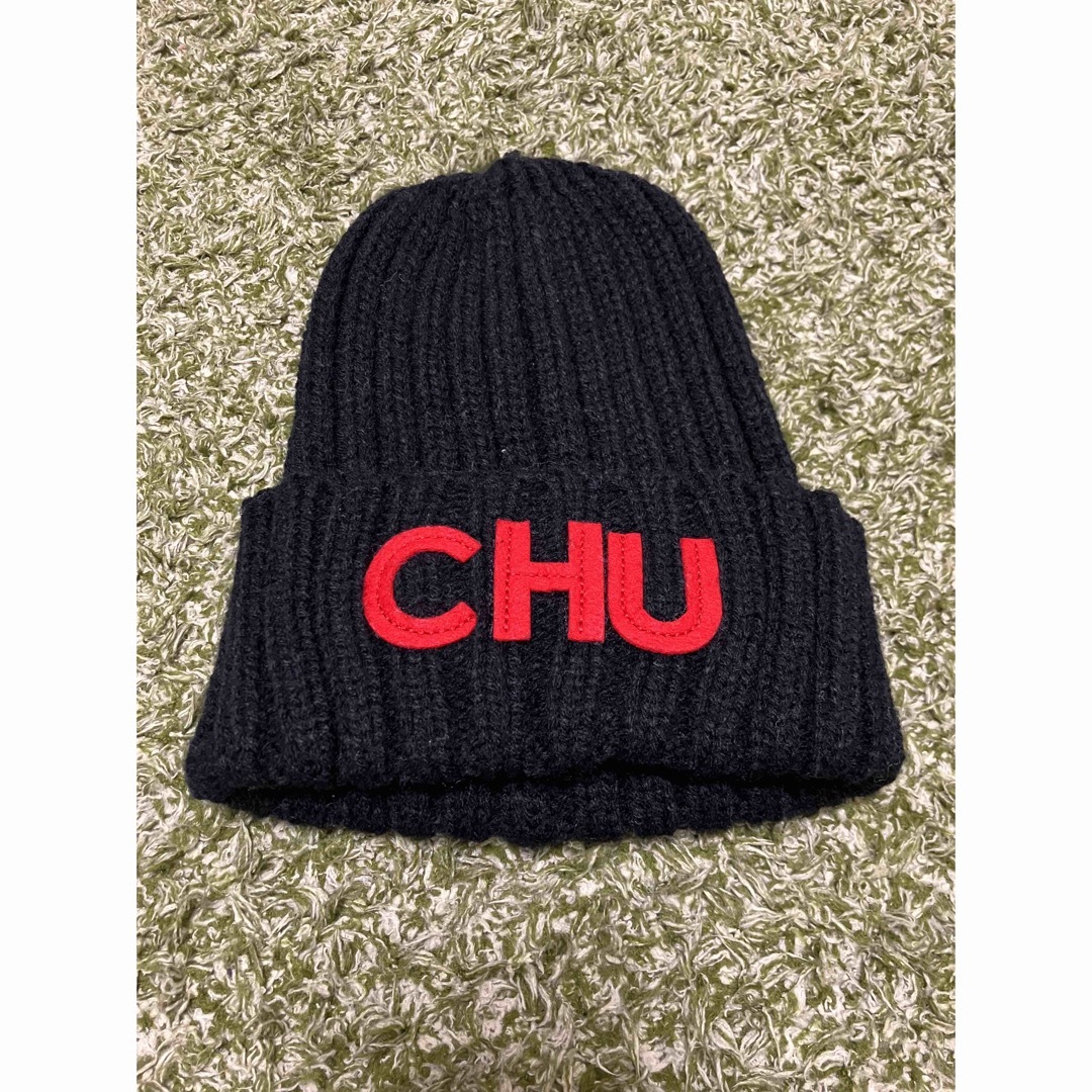 CHU XXX(チュー)のCHU XXX ニット帽 子ども用 美品 チュウ キッズ/ベビー/マタニティのこども用ファッション小物(帽子)の商品写真