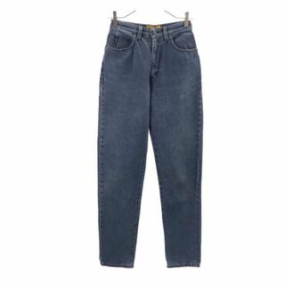 アルマーニジーンズ(ARMANI JEANS)のアルマーニジーンズ イタリア製 テーパードデニムパンツ w28 ネイビー系 ARMANI JEANS ジーパン レディース 【中古】  【231222】(ショートパンツ)