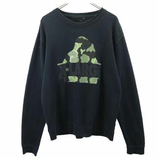 エクストララージ(XLARGE)のエクストララージ 長袖 トレーナー ブラック XLARGE スウェット メンズ 古着 【231222】(スウェット)