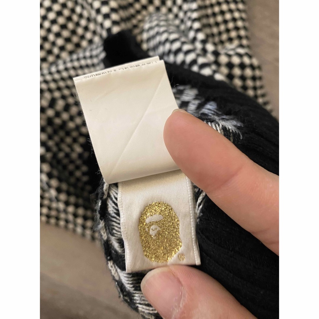 A BATHING APE - BAPE ベイプ 初期 チェッカーフラッグ ニット A BATHING APE - BAPE ベイプ 初期 チェッカーフラッグ ニット