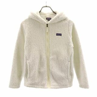 パタゴニア(patagonia)のパタゴニア アウトドア 長袖 ボア フリース ジップパーカー L12 白 patagonia キッズ 古着 【231222】(その他)