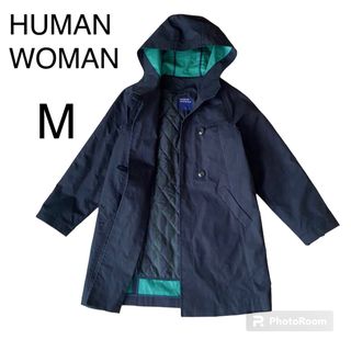 ヒューマンウーマン(HUMAN WOMAN)のHUMANWOMAN ダウンライナー付きコート　DIAPLEX 高機能素材 防水(トレンチコート)