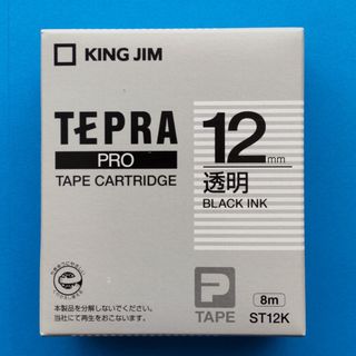 キングジム(キングジム)の◆ テプラテープ ST12K 透明12mm幅 ( キングジム KINGJIM )(オフィス用品一般)