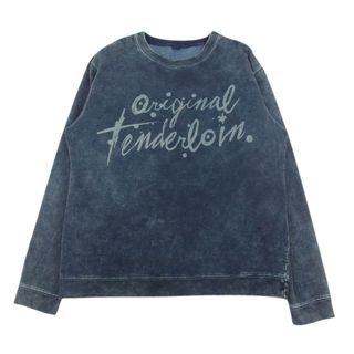 テンダーロイン(TENDERLOIN)のTENDERLOIN テンダーロイン 19AW  SWEAT ACID DLR アシッド クルーネック スウェット トレーナー インディゴブルー系 M【中古】(スウェット)