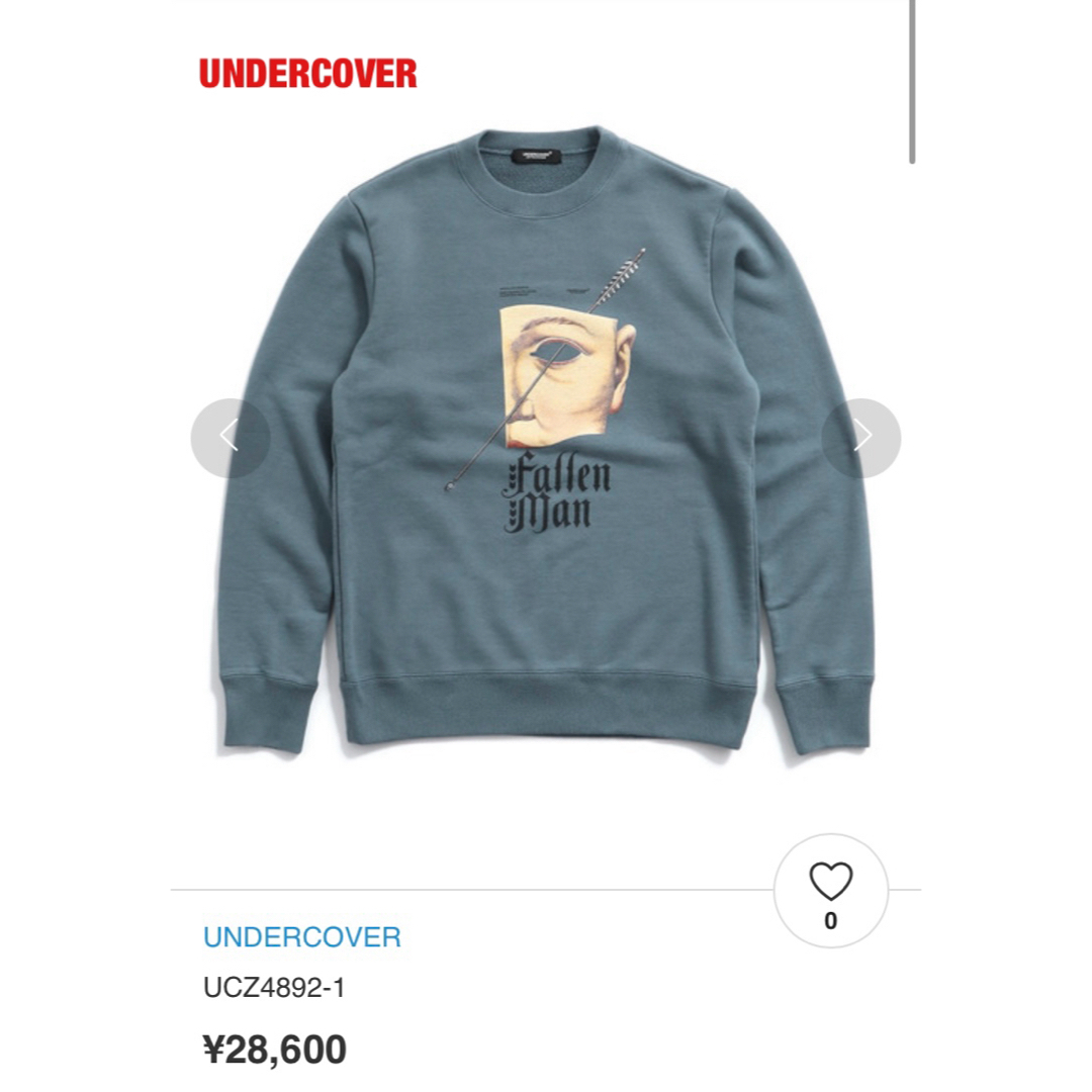 【人気】UNDERCOVER　アンダーカバー　スウェット　UCZ4892-1ビッグシルエット