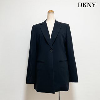 ダナキャランニューヨーク(DKNY)のDKNY ジャケット 黒 サイズ６ XL相当 大きいサイズ お仕事 セレモニー(テーラードジャケット)