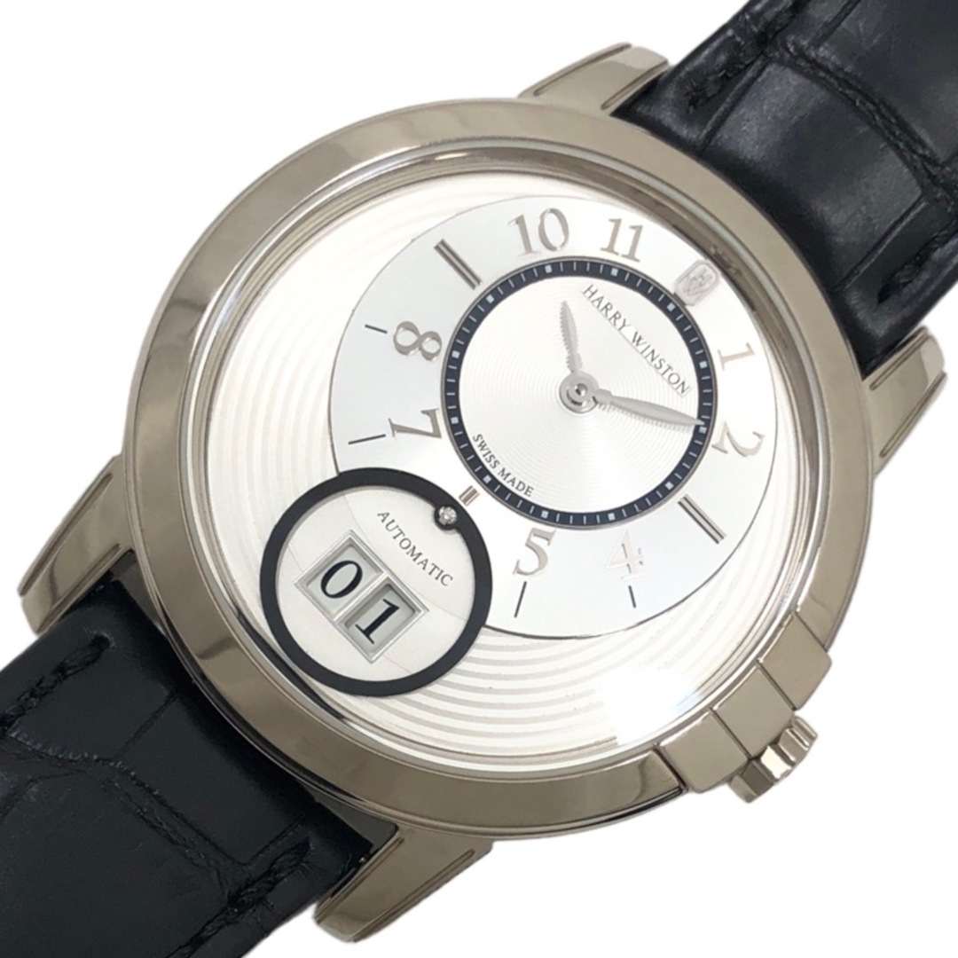 HARRY WINSTON(ハリーウィンストン)の　ハリーウィンストン HARRY WINSTON ミッドナイト ビッグデイト オートマティック MIDABD42WW03 K18WG/革ベルト 自動巻き メンズ 腕時計 メンズの時計(その他)の商品写真