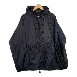 プラダ(PRADA)のPRADA SPORT プラダスポーツ ナイロン フーデッドジャケット ブラック 薄手 SGA549 Size M(ナイロンジャケット)