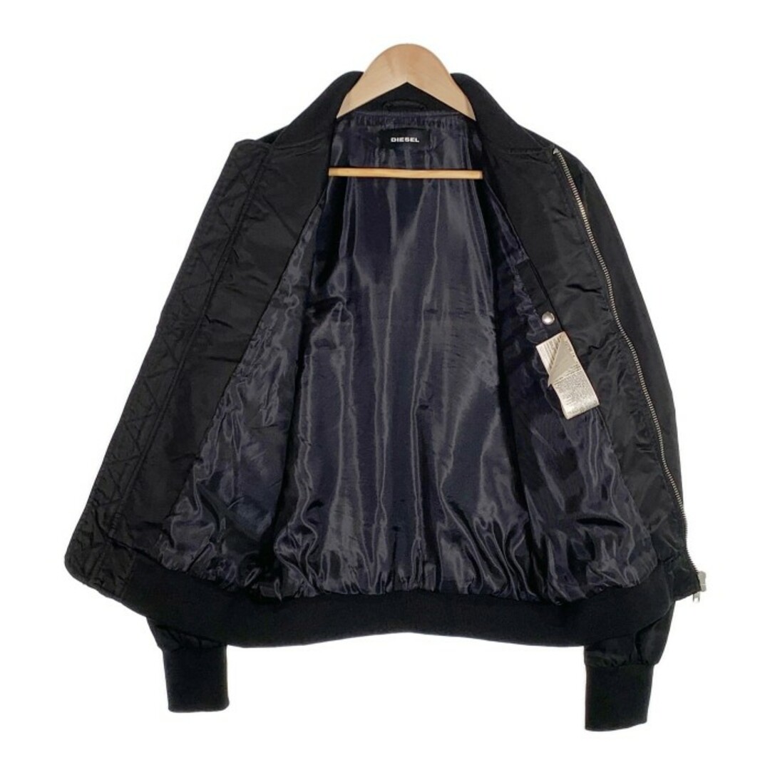 DIESEL(ディーゼル)のDIESEL ディーゼル ナイロン ジャケット リブ ブラック Size M メンズのジャケット/アウター(その他)の商品写真