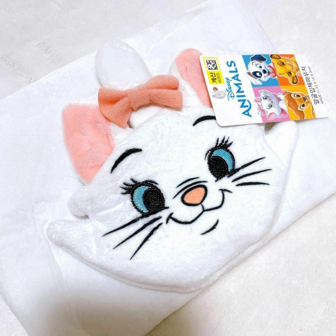 Disney(ディズニー)の新品♡おしゃれキャット マリーちゃん ふわふわ ポーチ メイクポーチ ペンケース エンタメ/ホビーのおもちゃ/ぬいぐるみ(キャラクターグッズ)の商品写真