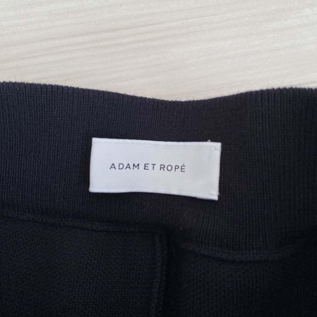 Adam et Rope'(アダムエロぺ)のADAM ET ROPE' アダムエロペ　スリットニットパンツ レディースのパンツ(カジュアルパンツ)の商品写真