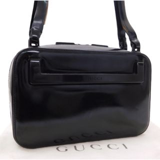 グッチ(Gucci)のグッチ ショルダーバッグ エナメル ブラック系 ■E.Biuo.oR-1(ショルダーバッグ)