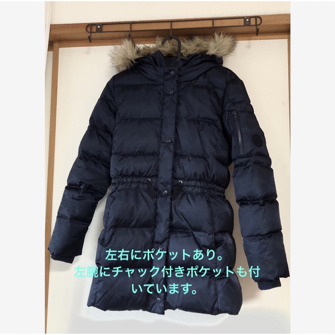 GAP Kids(ギャップキッズ)のGAP KIDS ギャップキッズ　高品質ダウンコート 155 160 ネイビー キッズ/ベビー/マタニティのキッズ服女の子用(90cm~)(コート)の商品写真