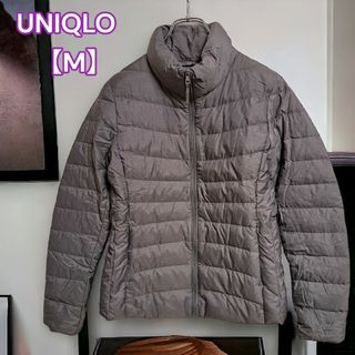 ユニクロ(UNIQLO)のUNIQLO【ユニクロ】ライト ダウンジャケット 軽量 グレー レディース M(ダウンジャケット)