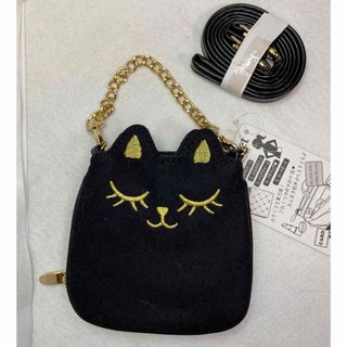 おすまし黒猫ウォレット　チャームレット(財布)