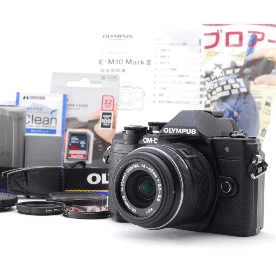 OLYMPUS(オリンパス)のショット極小、状態◎極上品❣️OLYMPUS OM-D E-M10 MK.III スマホ/家電/カメラのカメラ(ミラーレス一眼)の商品写真