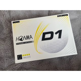 ホンマゴルフ(本間ゴルフ)の新品未使用　ホンマ D1 ゴルフボール　黄色　イエロー (その他)