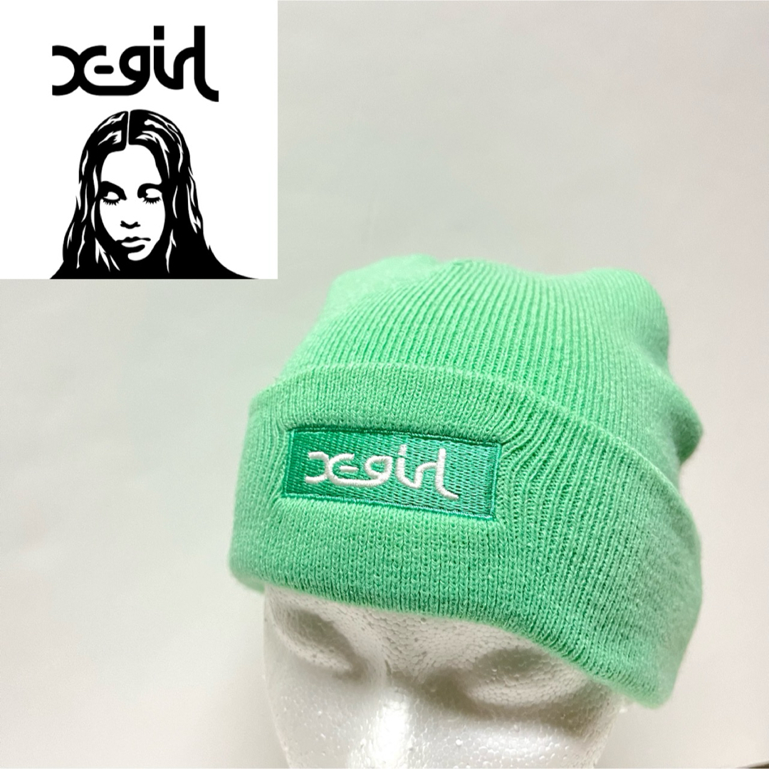 X-girl(エックスガール)のX-girl Knit Cap レディースの帽子(ニット帽/ビーニー)の商品写真