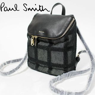 ポールスミス(Paul Smith)の新品 ポールスミス チェック柄 ニードルパンチ スモールリュック(リュック/バックパック)