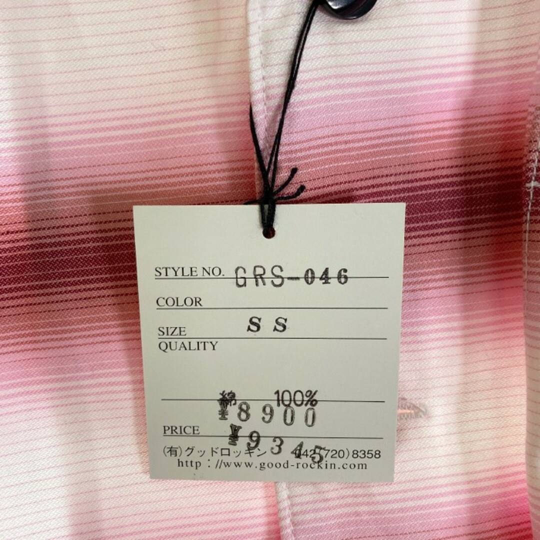 ★GOOD ROCKIN グッドロッキン オープンカラー シャツ ピンク×ブラック sizeSS メンズのトップス(シャツ)の商品写真