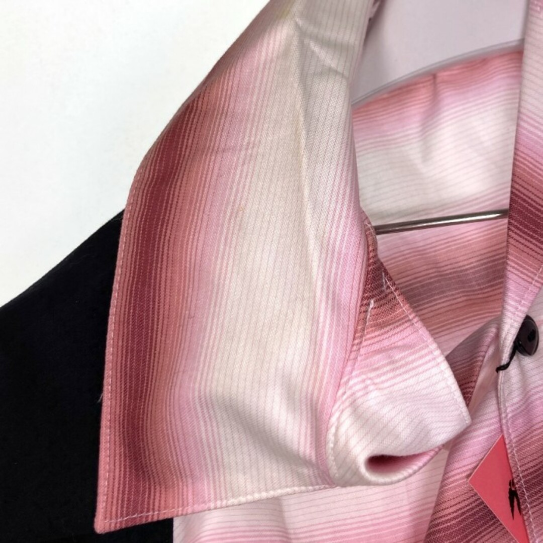 ★GOOD ROCKIN グッドロッキン オープンカラー シャツ ピンク×ブラック sizeSS メンズのトップス(シャツ)の商品写真
