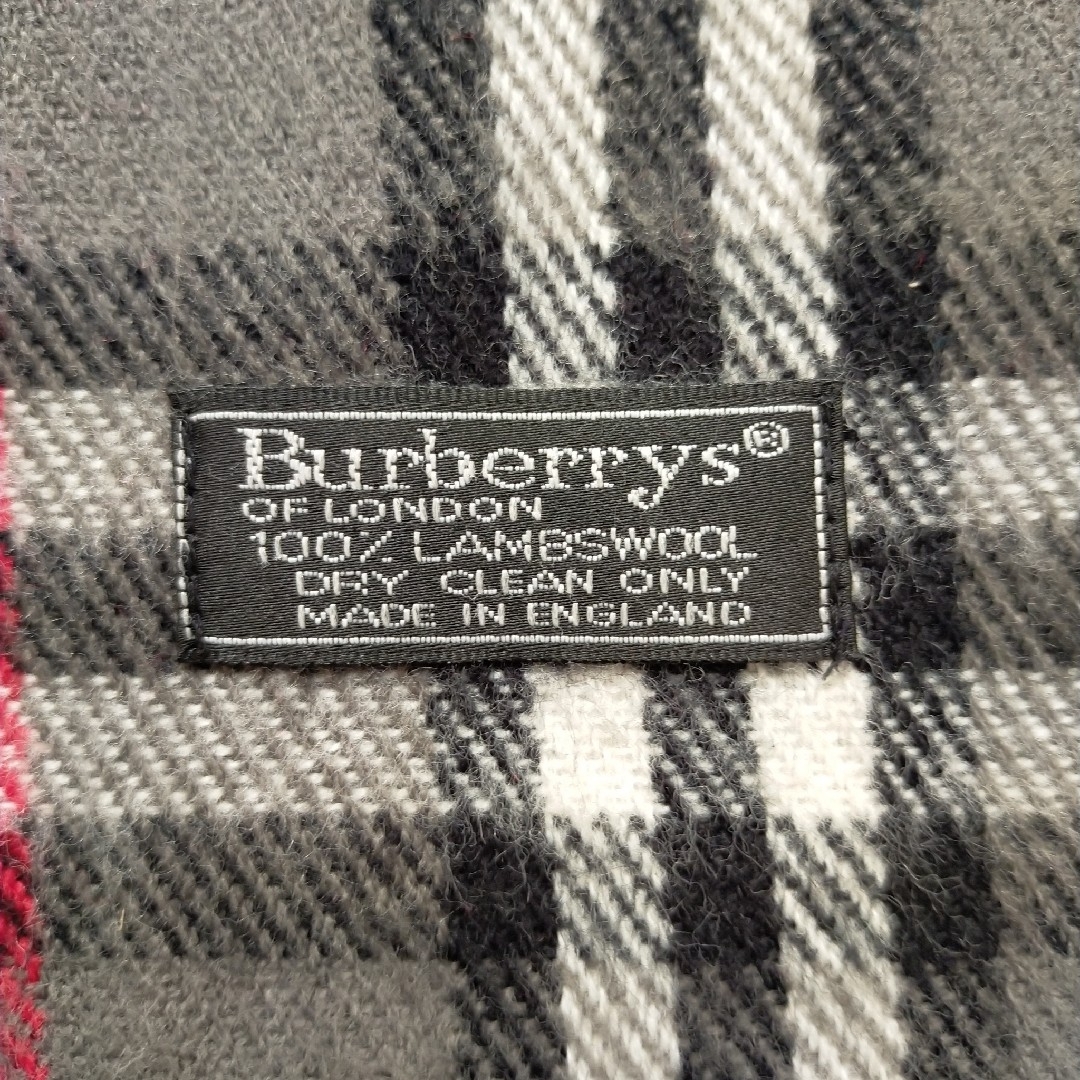 BURBERRY(バーバリー)の【限定セール】バーバリー ラムウール マフラー　チェック　グレー レディースのファッション小物(マフラー/ショール)の商品写真