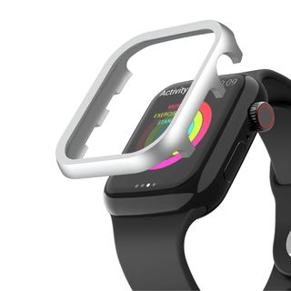 Apple Watchフレーム　41㎜　シルバー　文字盤　メタルフレーム　カバー(モバイルケース/カバー)