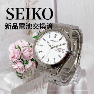 セイコー(SEIKO)のメンズウォッチ男性用腕時計デイデイトセイコーSEIKOラウンド白文字盤2300(腕時計(アナログ))