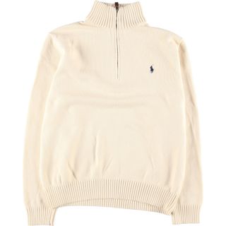 ラルフローレン(Ralph Lauren)の古着 ラルフローレン Ralph Lauren POLO RALPH LAUREN コットンニットハーフジップセーター メンズXL /eaa407354(ニット/セーター)