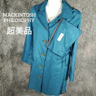 マッキントッシュフィロソフィー(MACKINTOSH PHILOSOPHY)の2267超美品　マッキントッシュフィロソフィー　レインコート　ナイロン　34(レインコート)