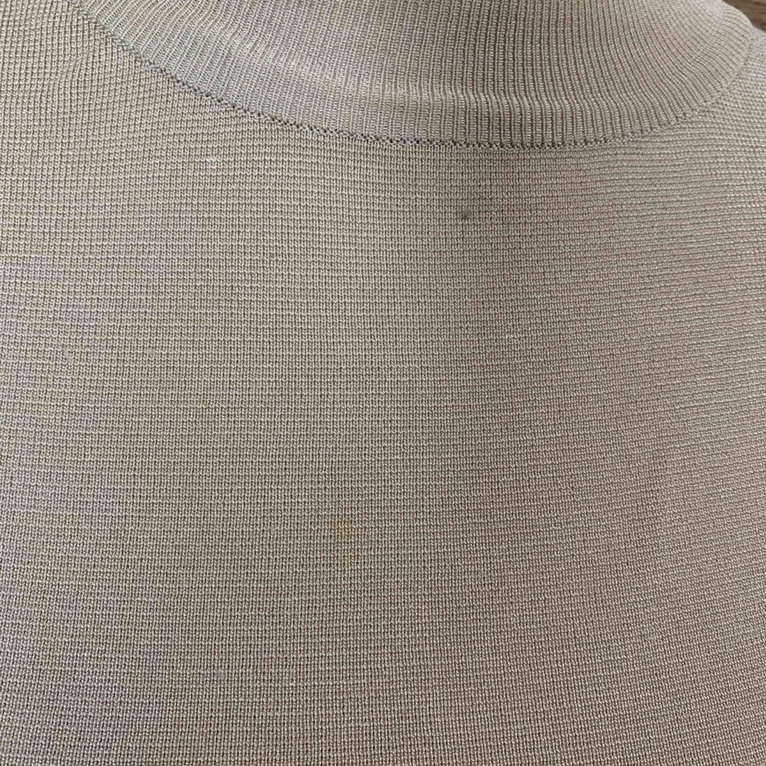 SNIDEL(スナイデル)のSNIDEL スナイデル ニット Tシャツ フリーサイズ ベージュ レーヨン レディースのトップス(Tシャツ(長袖/七分))の商品写真