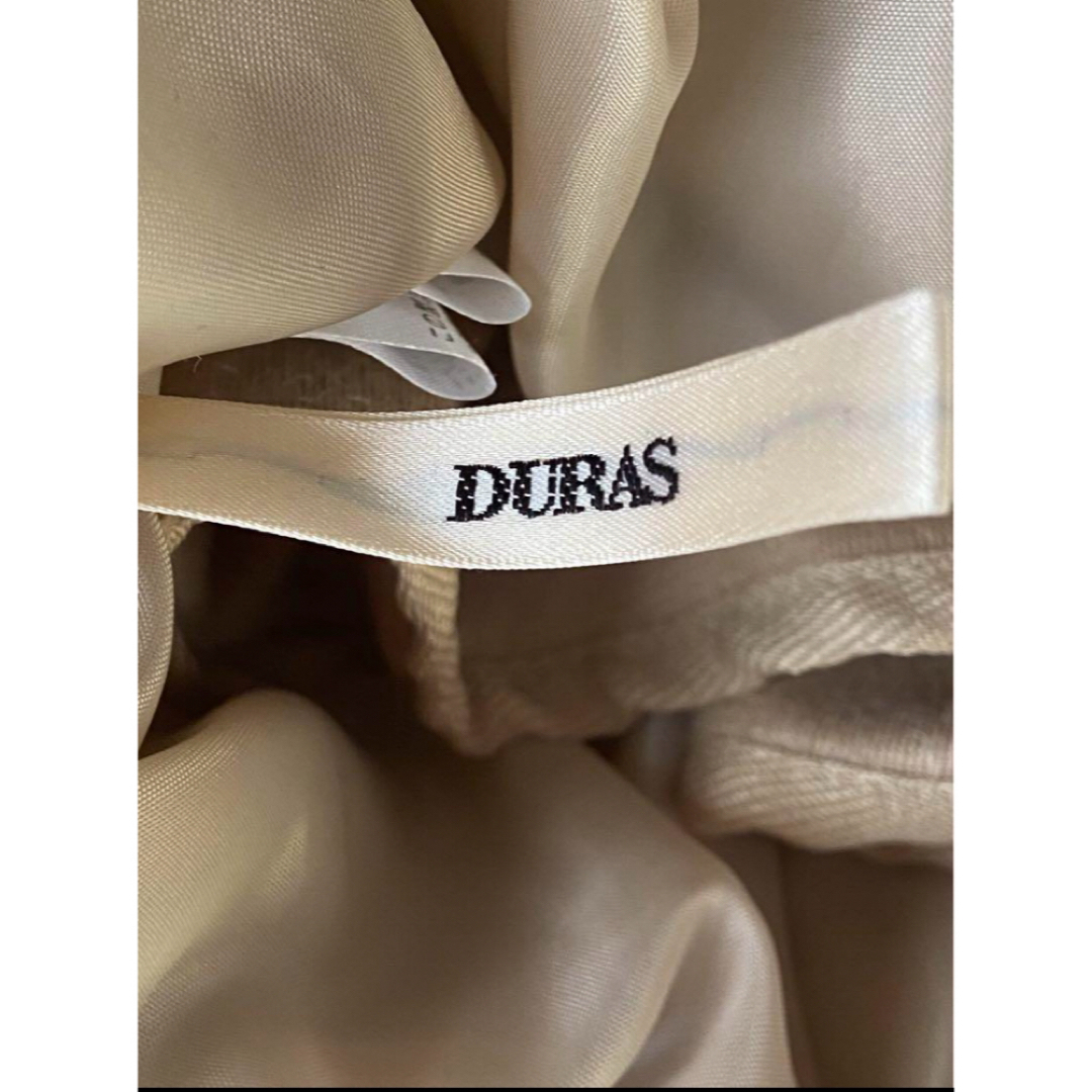 DURAS(デュラス)の【美品】DURAS  デュラス　中綿ライナー付きコートラクーンキルティンベージュ レディースのジャケット/アウター(ロングコート)の商品写真