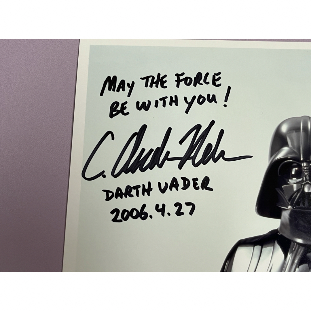 スターウォーズ 直筆サイン ダース・ベイダー C.アンドリュー スターウォーズ 直筆サイン ダース・ベイダー C.アンドリュー