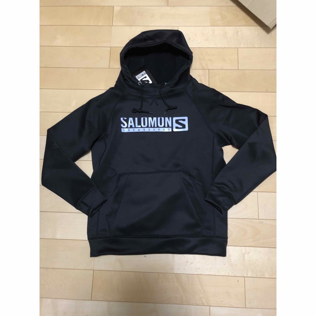 新品　サロモン　SALOMON 撥水　パーカー　黒スノーボード