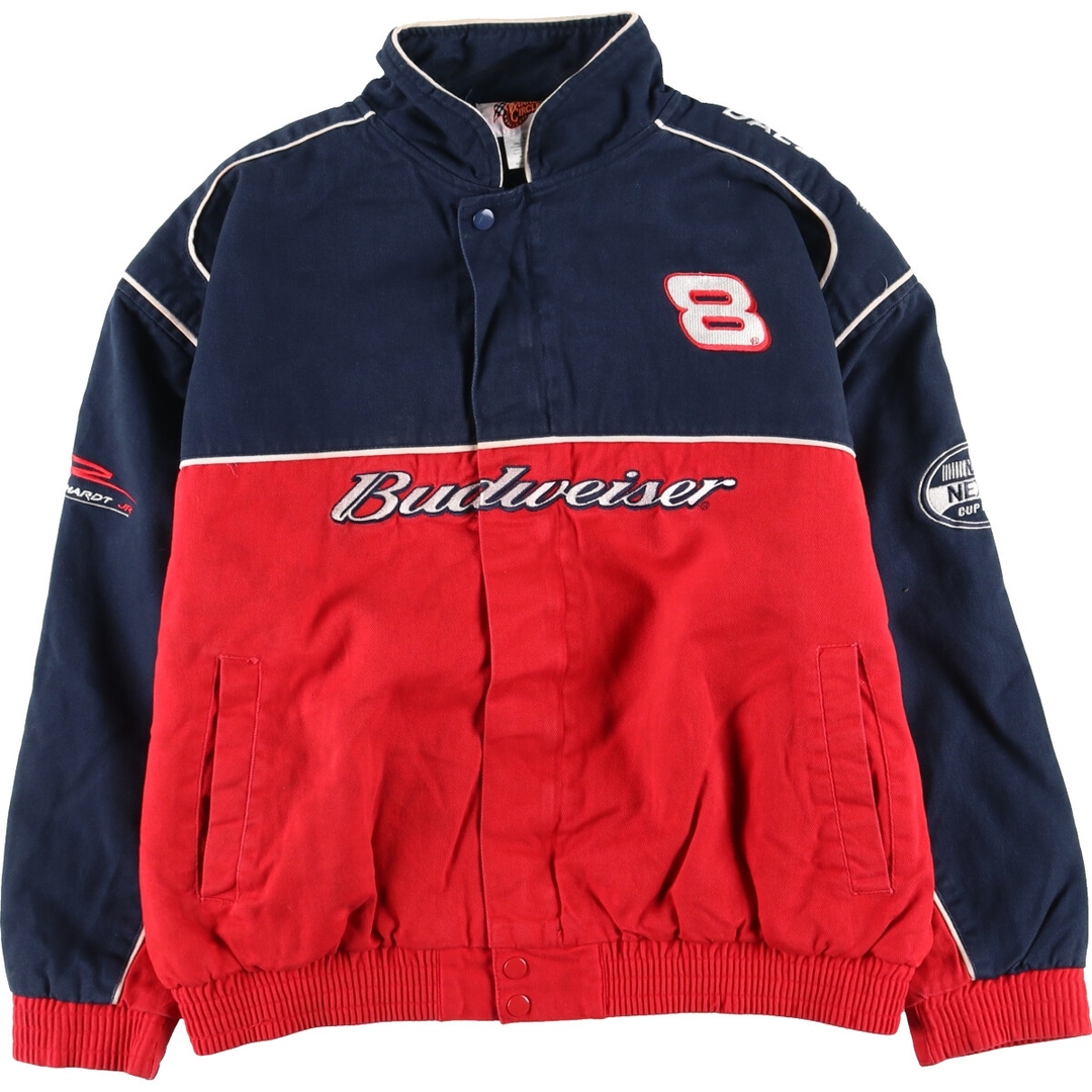 WINNER'S CIRCLE BUDWEISER バドワイザー レーシングジャケット メンズL /evb00384060cm袖丈