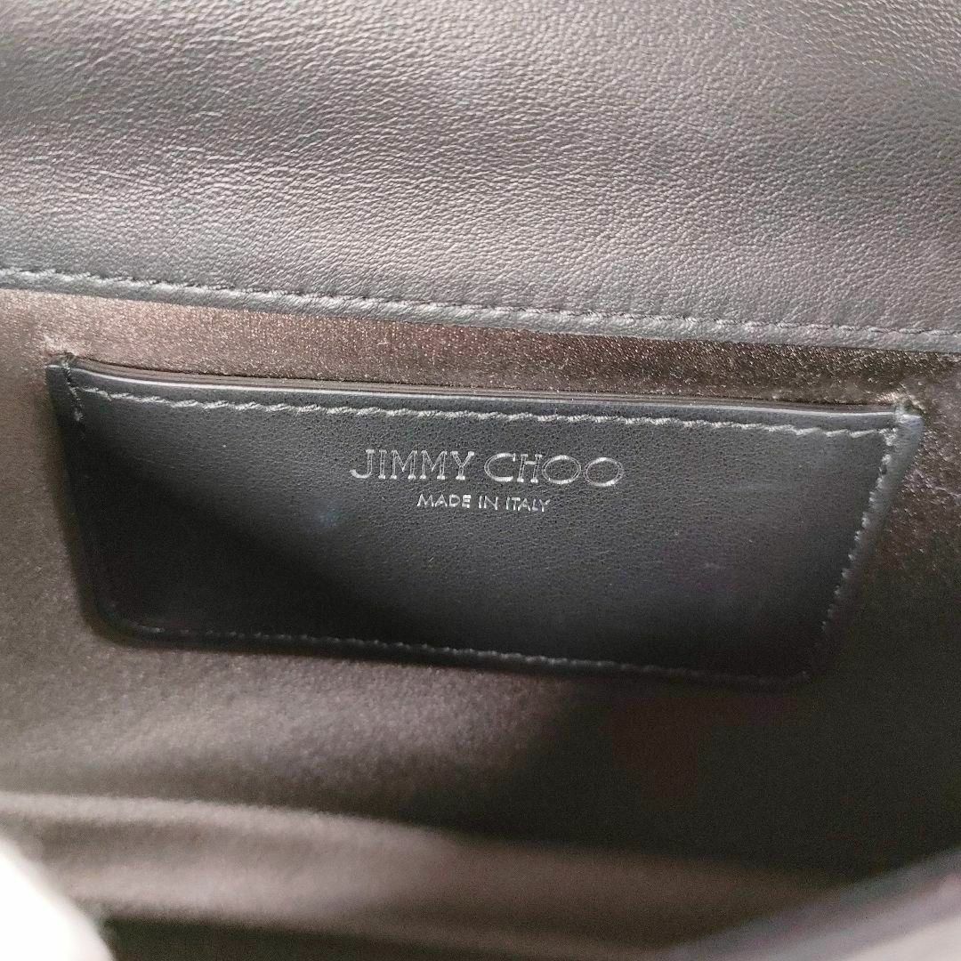 JIMMY CHOO(ジミーチュウ)の極美品 ジミーチュウ レザー 2WAY チェーン ショルダーバッグ クラッチ レディースのバッグ(ショルダーバッグ)の商品写真