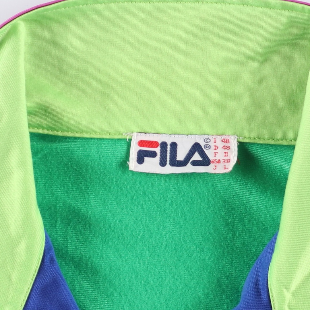 FILA(フィラ)の古着 90年代 フィラ FILA ジャージ トラックジャケット メンズL ヴィンテージ /eaa405396 メンズのジャケット/アウター(その他)の商品写真