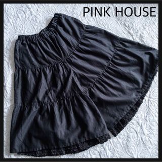 ピンクハウス(PINK HOUSE)のPINKHOUSEピンクハウス　キュロットパンツ　ピコフリル　ティアード　大きめ(キュロット)