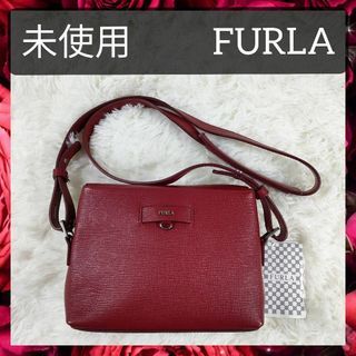 フルラ(Furla)の未使用 フルラ ショルダーバッグ ポシェット 斜め掛け レッド レディース(ショルダーバッグ)