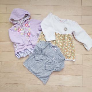 95女の子トップスセット(Tシャツ/カットソー)