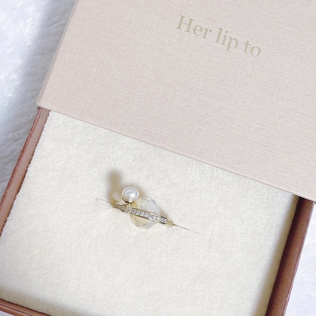 Her lip to(ハーリップトゥ)のハーリップトゥ　Her Lip to   Moonlight Ring 9号 レディースのアクセサリー(リング(指輪))の商品写真