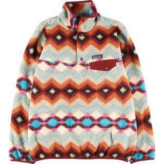 パタゴニア(patagonia)の古着 16年製 パタゴニア Patagonia SYNCHILLA シンチラ スナップT 25455FA16 総柄 フリースプルオーバー メンズM /evb003774(その他)