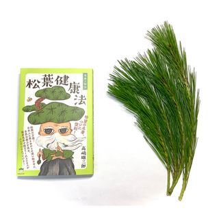 『松葉健康法』高嶋雄三郎著　新品未使用　今年育った若々しい松葉40g超！+レシピ(健康/医学)