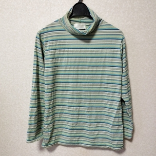 BRUNO BATTISTA タートルネック　ボーダー　カットソー(Tシャツ(長袖/七分))